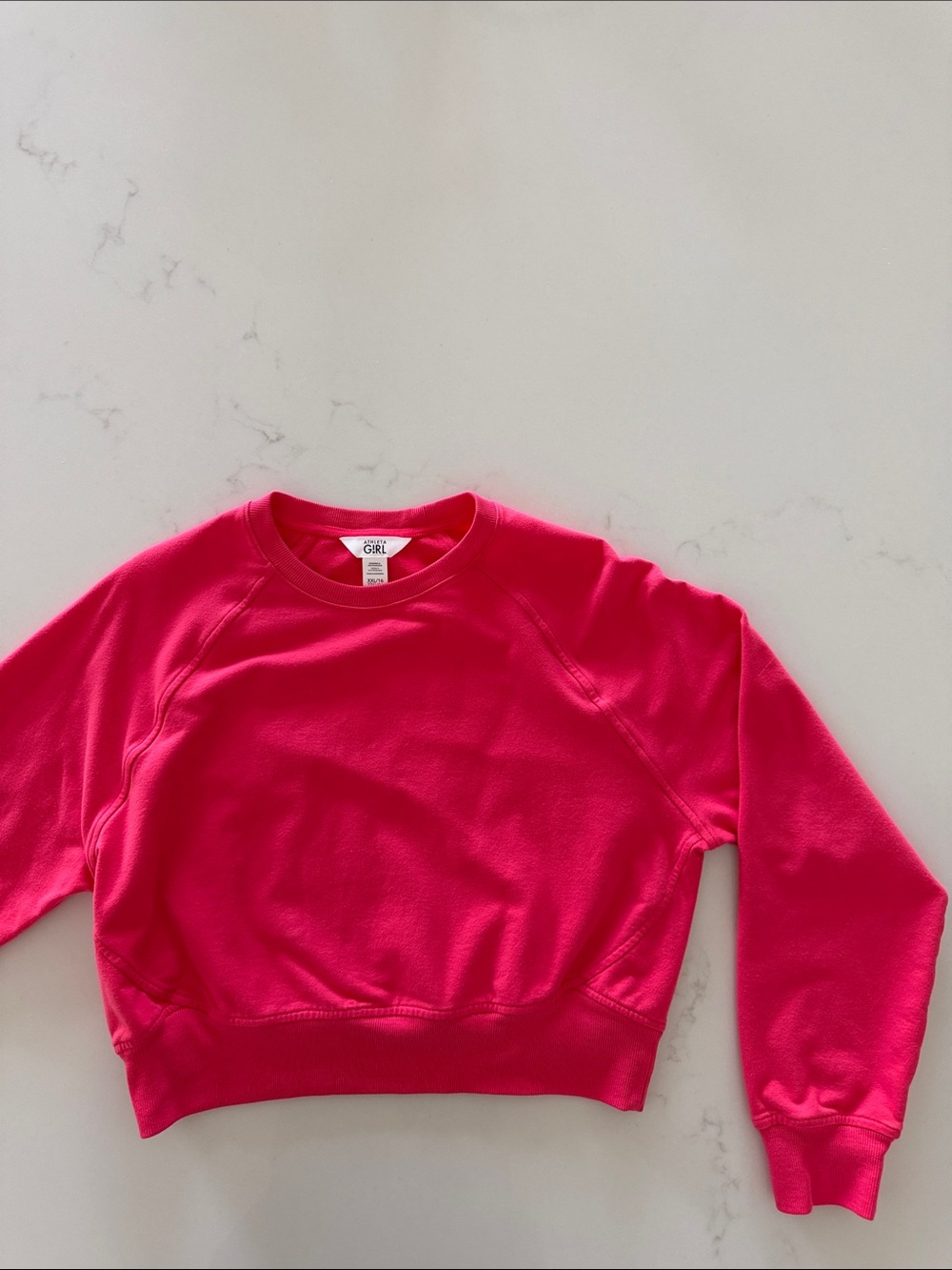 Athleta Girls Cropped Crewneck Sweatshirt